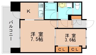 千代県庁口駅 徒歩5分 9階の物件間取画像